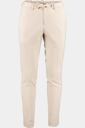 Born with Appetite Wollen pantalon das drawstring trouser 24104da39/150 off white