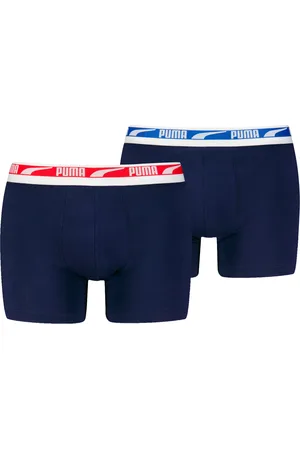 PUMA Men multi logo boxer 2-pack 701226392 navy combo