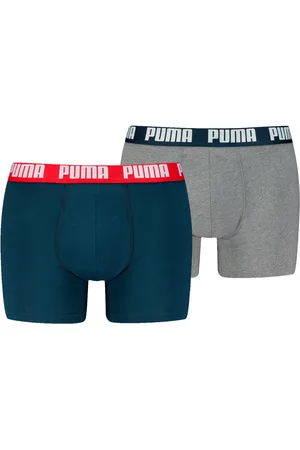 PUMA Basic boxer 2-pack 701226387 navy / grey melange