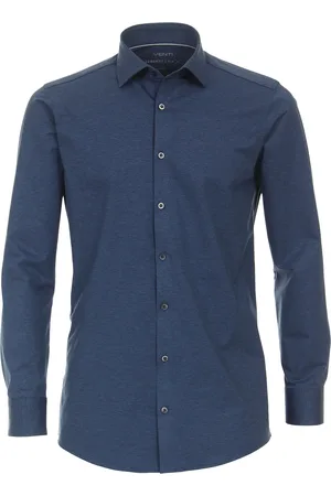 Venti Heren jersey overhemd 1263800 101 blue city