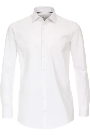 Venti Heren jersey overhemd 1263800 000 white