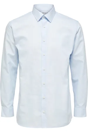 SELECTED Regethan classic overhemd licht