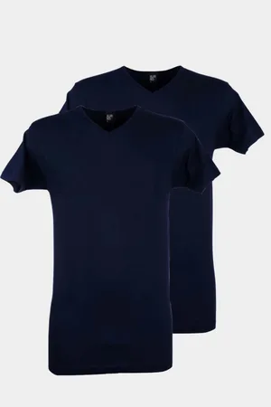 Alan Red T-shirt vermont navy v-hals 2-pack 6671.2/06