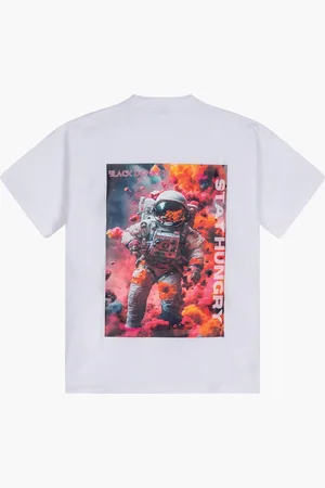 Black Donkey Space explorer t-shirt i white