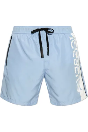 Iceberg Swimshort branding vert sky
