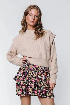 Colourful rebel Mosh flower mini skirt