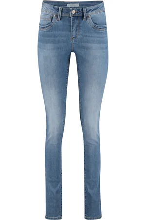 Red Button 00-08 blue denim
