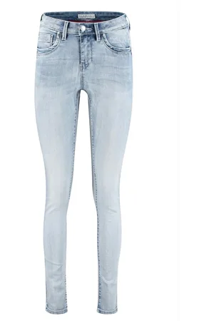 Red Button 00-07 blue denim