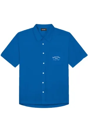 Quotrell Atelier milanon cotton shirt kobalt