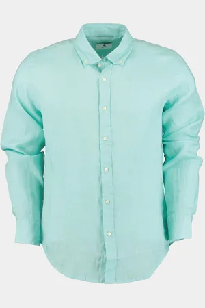 Bos Bright Blue Casual hemd lange mouw 9435900/342