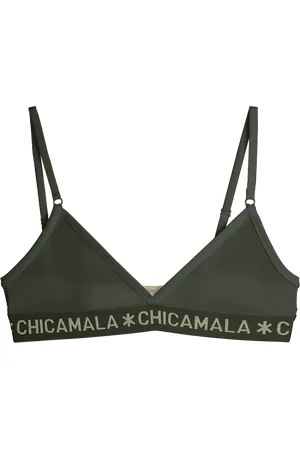 Muchachomalo Meisjes 1-pack triangle top effen killerp