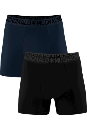 Muchachomalo Heren 2-pack bamboo boxershorts effen