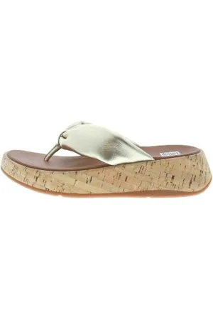 FitFlop Leather-twist flatform