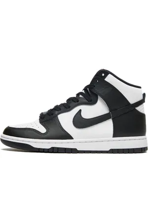 Nike Dunk high black white (w)