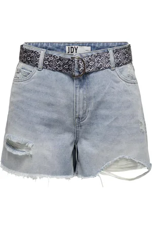 JACQUELINE DE YONG Hailey hw destroy belt shorts