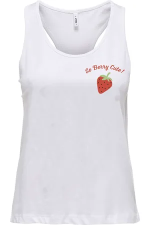 ONLY Onlhenny life reg s/l tank top box jrs bright whit