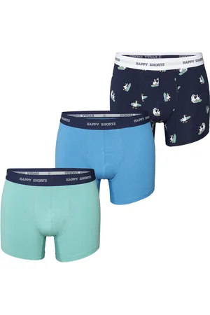 HAPPY SHORTS Heren boxershorts trunks surfing seagull 3-pack