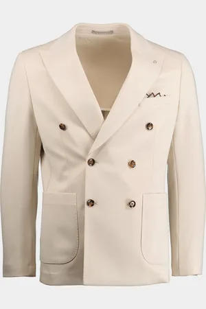 Born with Appetite Colbert drop 8 double db jacket 241038do39/150 off white
