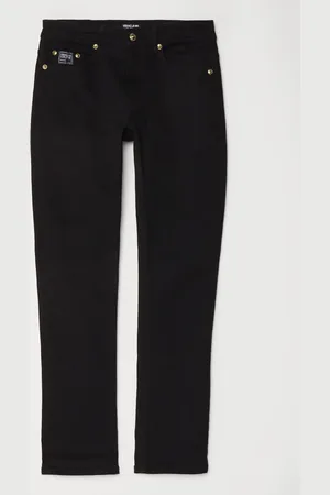 VERSACE Couture slim milano stretch jeans gold