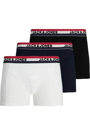 JACK & JONES Heren boxershorts trunks jacwaistband effen 3-pack