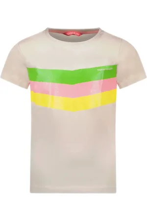 TYGO & vito Meisjes t-shirt niqe licht steen
