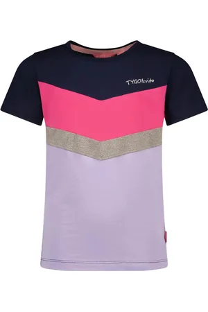 TYGO & vito Meisjes t-shirt colorblock navy