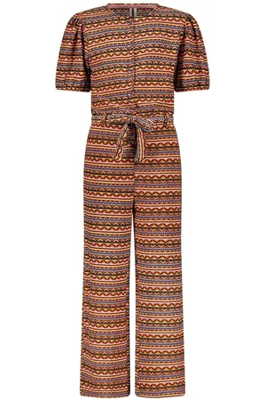 B.Nosy Meisjes jumpsuit babette blush aztec aop