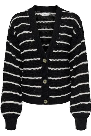 JACQUELINE DE YONG Ellen l/s v-neck stripe cardigan