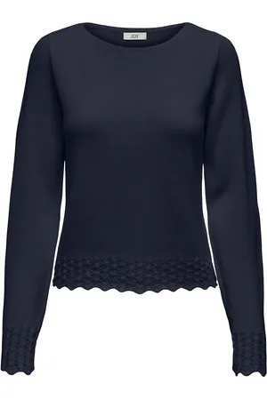 JACQUELINE DE YONG Grace l/s boatneck struc pullover knt