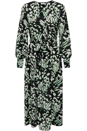 JACQUELINE DE YONG Jdylesley ls midi wrap dress wvn dessin