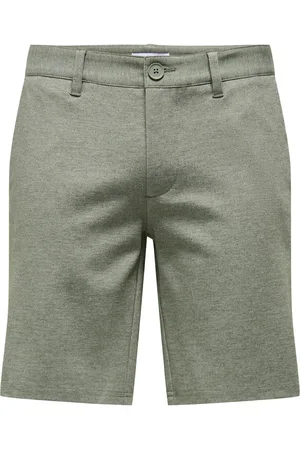 Only & Sons Onsmark 0209 melange shorts noos olijf