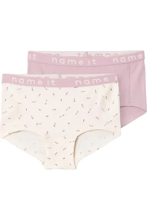 NAME IT Meisjes hipsters kinderen nkfhipster roze/off-white 2-pack
