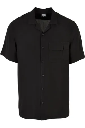 Urban classics Heren camp viscose overhemd