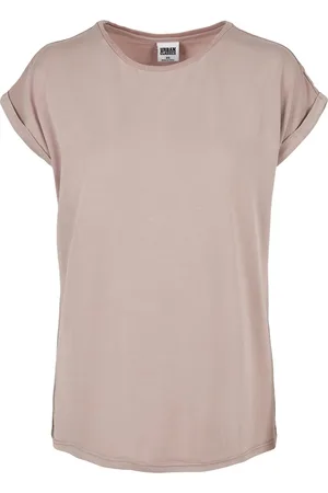 Urban classics Dames modal verlengd schouder t-shirt