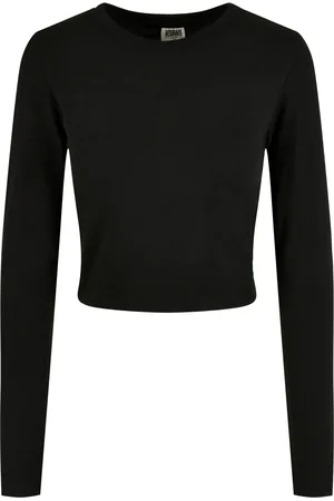 Urban classics Dames biologisch gewaad t-shirt met lange mouwen