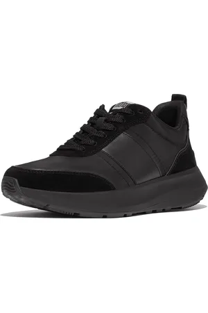 FitFlop F-mode flow sneaker nylon & suede mix