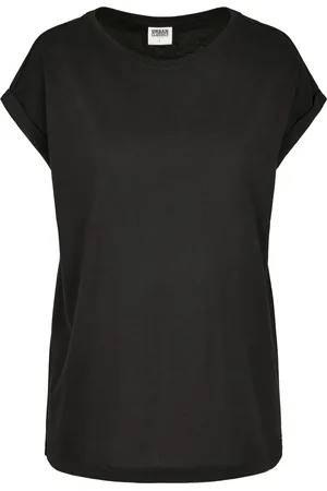 Urban classics Dames biologisch katoenen verlengd schouder t-shirt