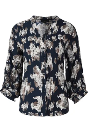 g-maxx Blouse eda midnightblue/zand
