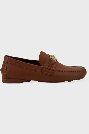 VERSACE Kalfsleren loafers