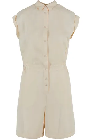 Urban classics Dames twill jumpsuit