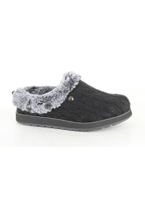 Skechers 31204 blk dames pantoffel (open hiel)