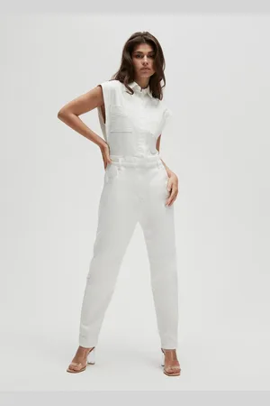 Homage to Denim Te mouwloze denim jumpsuit