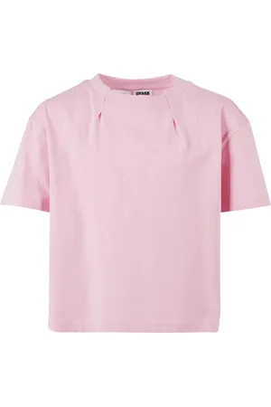 Urban classics Meisjes geplooid organisch oversized t-shirt