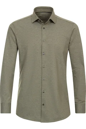 Venti Heren jersey overhemd 1263800 300 green milieu