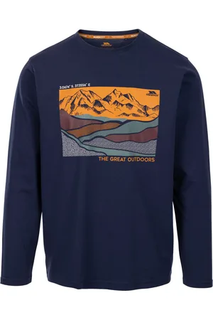 Trespass Heren flinder bedrukt t-shirt met lange mouwen