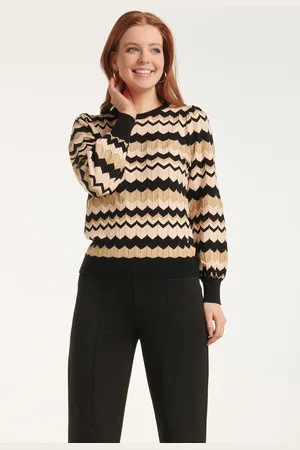Smashed Lemon 24614 -e zigzag gebreide top |