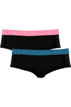 Muchachomalo Dames 2-pack hipster effen