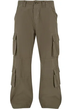 Urban classics Heren cargo broek met dubbele zak
