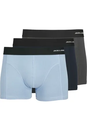 JACK & JONES Heren boxershorts trunks jacphilip bamboo effen 3-pack