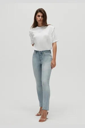 Homage to Denim Licht stretchy straight jeans sarah